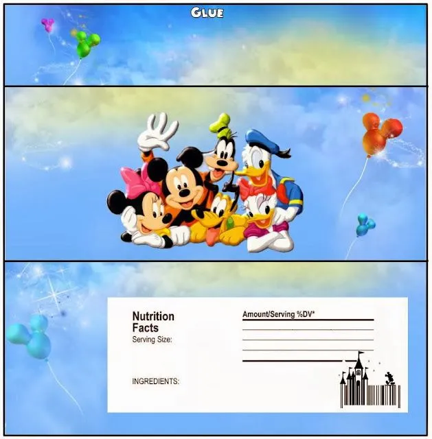 Mickey y sus amigos: etiquetas para chocolate. | Ideas y material ... Mickey y sus amigos: etiquetas para chocolate. | Ideas y material ...