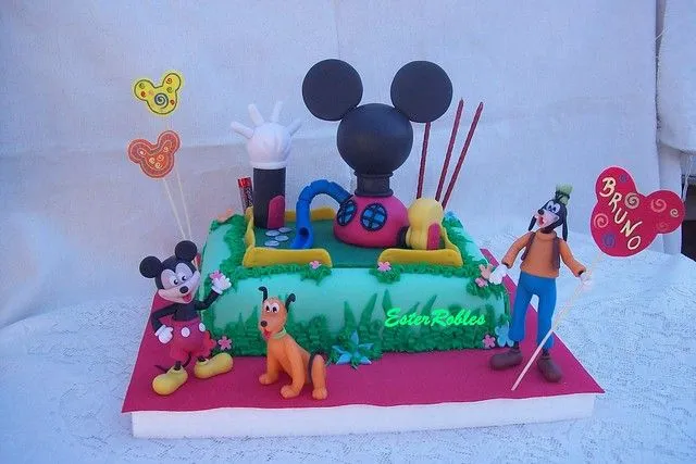 mickey y sus amigos ester robles adornos y tortas artesanales con tus ...