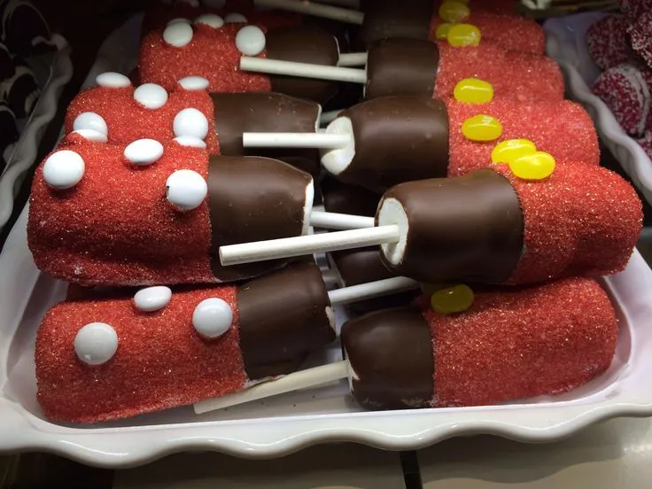 Mickey and Minnie chocolate covered marshmallows. www.facebook.com ...