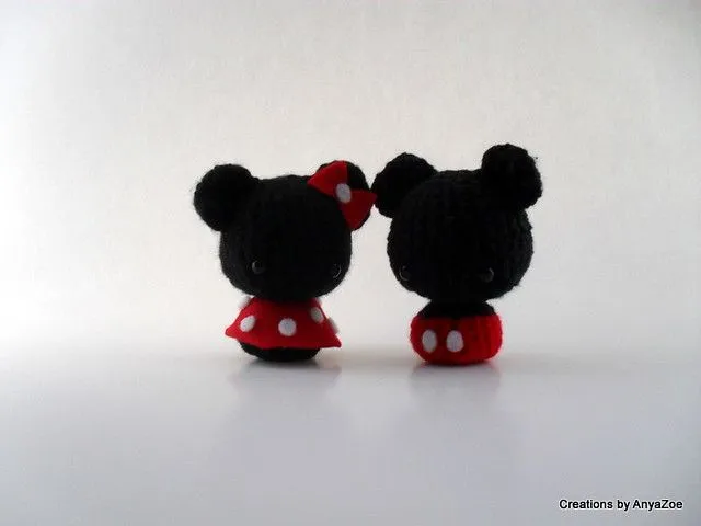 Mickey and Minnie Mouse amigurumi | Flickr - Photo Sharing!