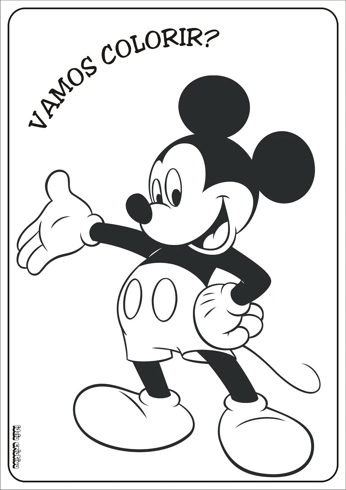 Mickey Colorir/ Marinheiro