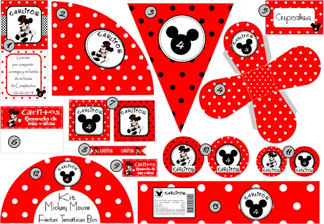 Decoración Mickey Mouse para imprimir - Imagui