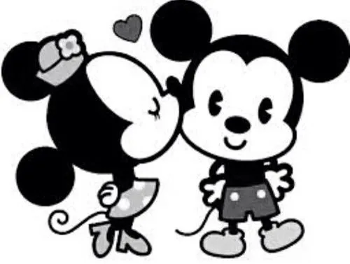 mickey y minnie mouse wallpaper blanco y negro - Buscar con Google ...