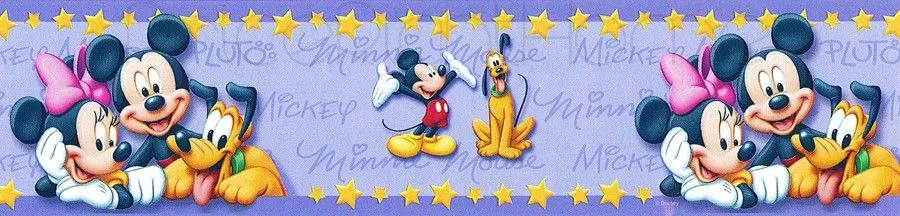 Mickey Minnie Mouse Wallpaper Borders 10M Free P P | eBay