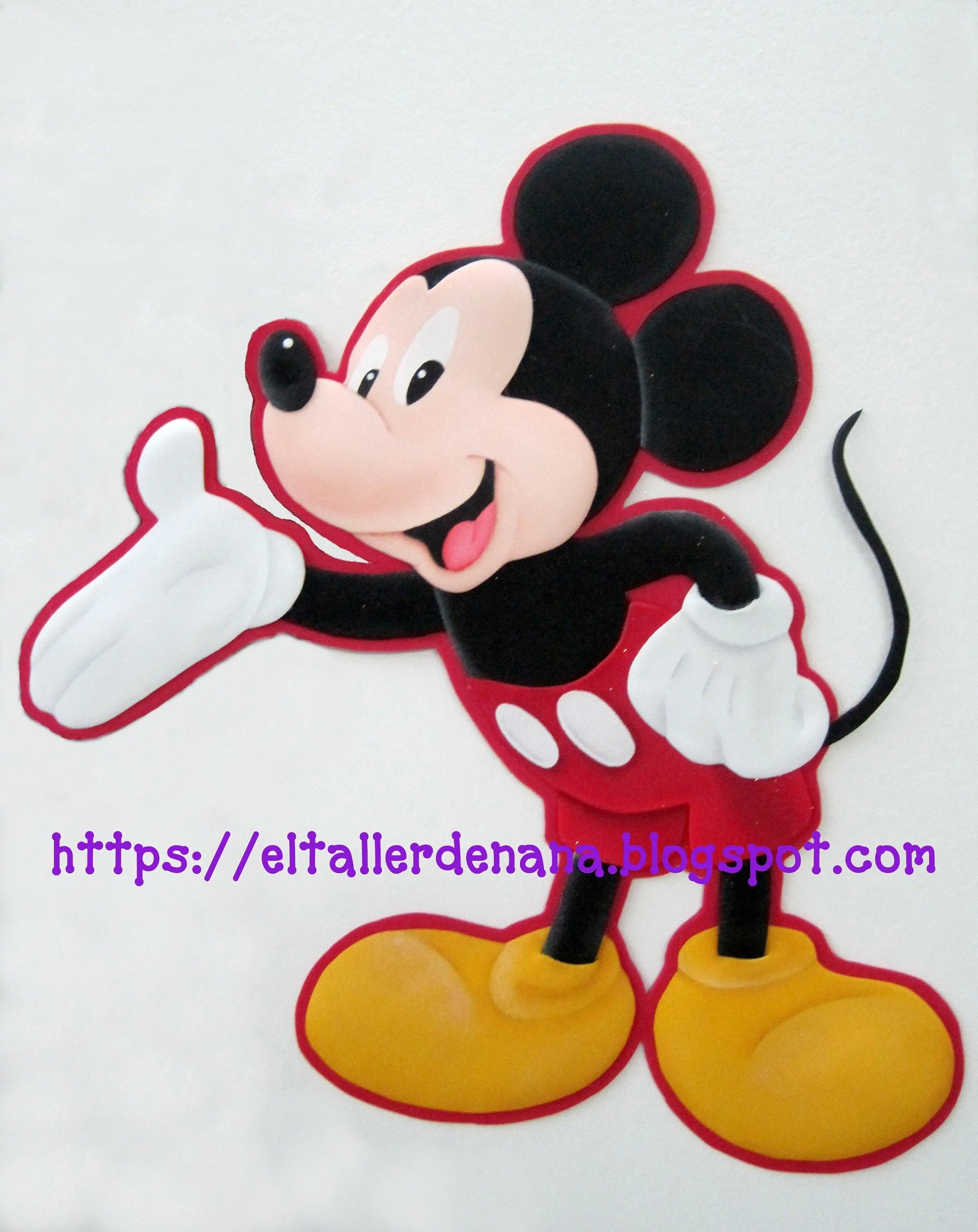 Mickey Mouse 60 cms de Alto Foamy pattern - Etsy México