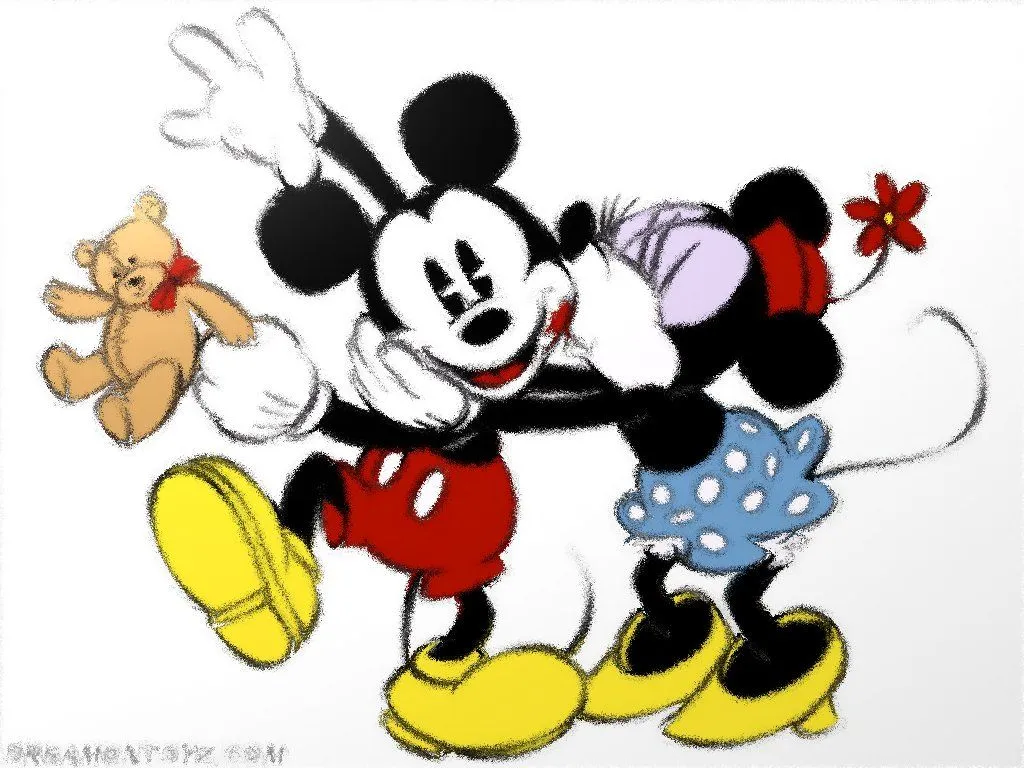 Mickey Mouse y Minnie Mouse antiguo - Imagui