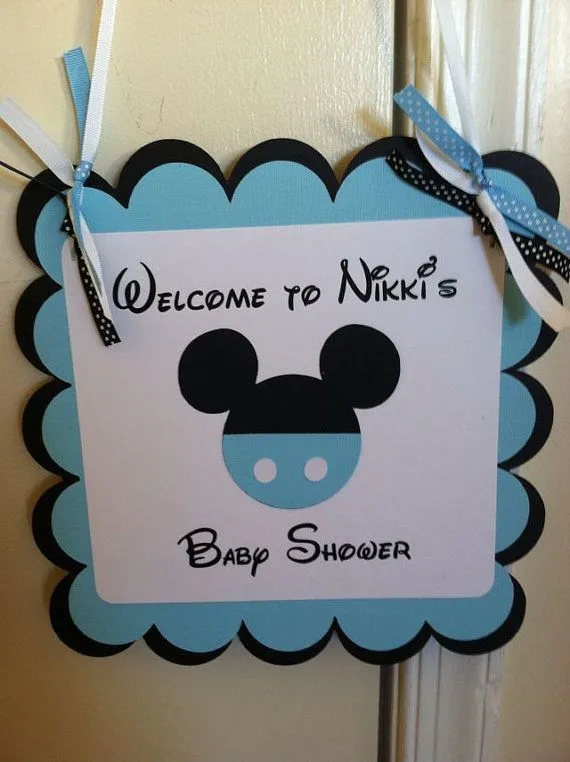 mickey mouse baby shower | Mickey Mouse Baby Shower Sign, mickey ...