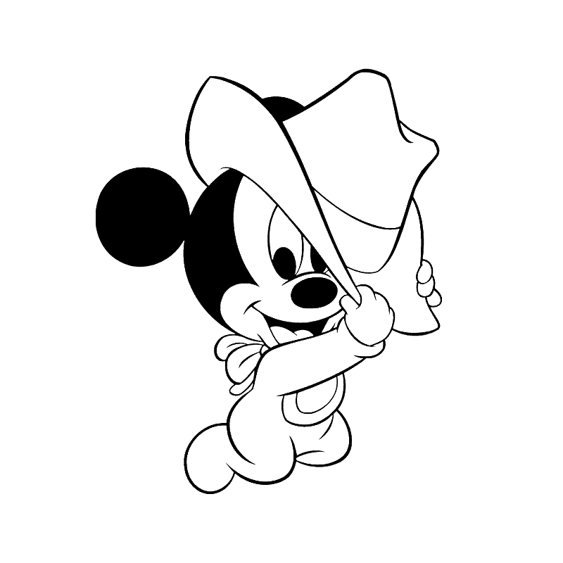 Mickey Mouse bebé vaquero