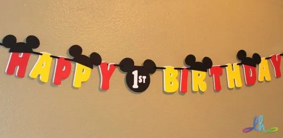 Mickey Mouse Birthday Banner