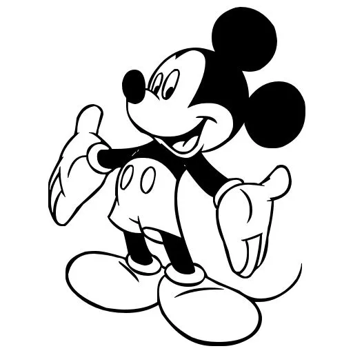 Mickey Mouse Black And White | Clipart Panda - Free Clipart Images