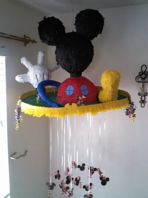 Mickey Mouse clubhouse pinata by SmashingFunCreations on Etsy