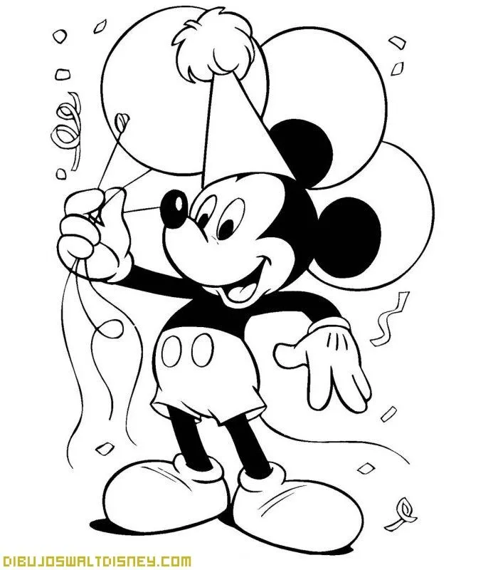 Mickey Mouse de cumpleaños