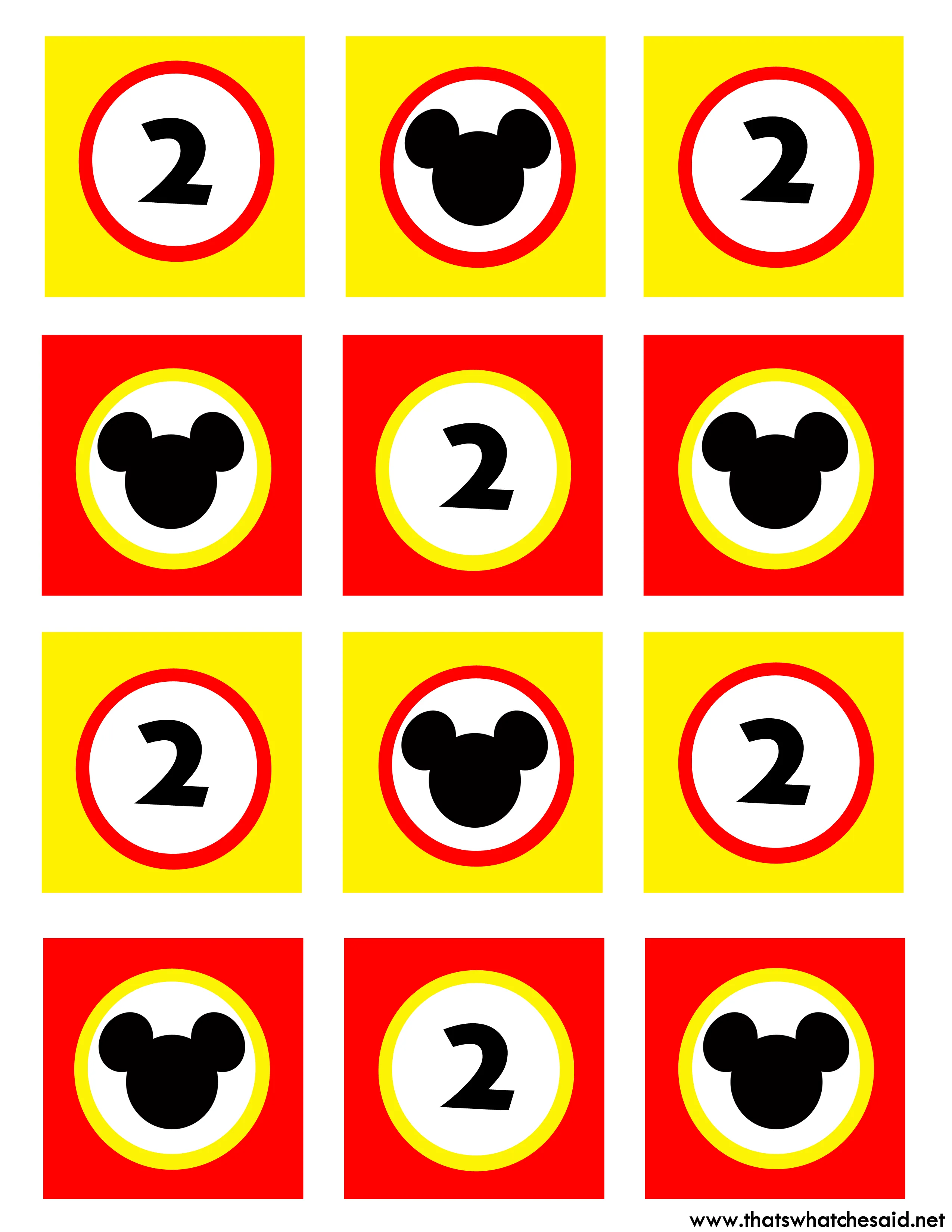 Mickey Mouse Cupcake Toppers from That's What Che Said The Shop on ...