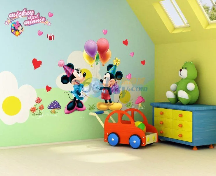 Mickey Mouse DIY Wall sticker, removable wallpaper for BABY room ...