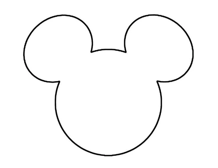 Mickey Mouse Ears Head Outline | Disneyland | Pinterest