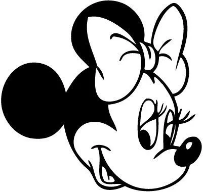 Mickey Mouse Face Outline - Cliparts.