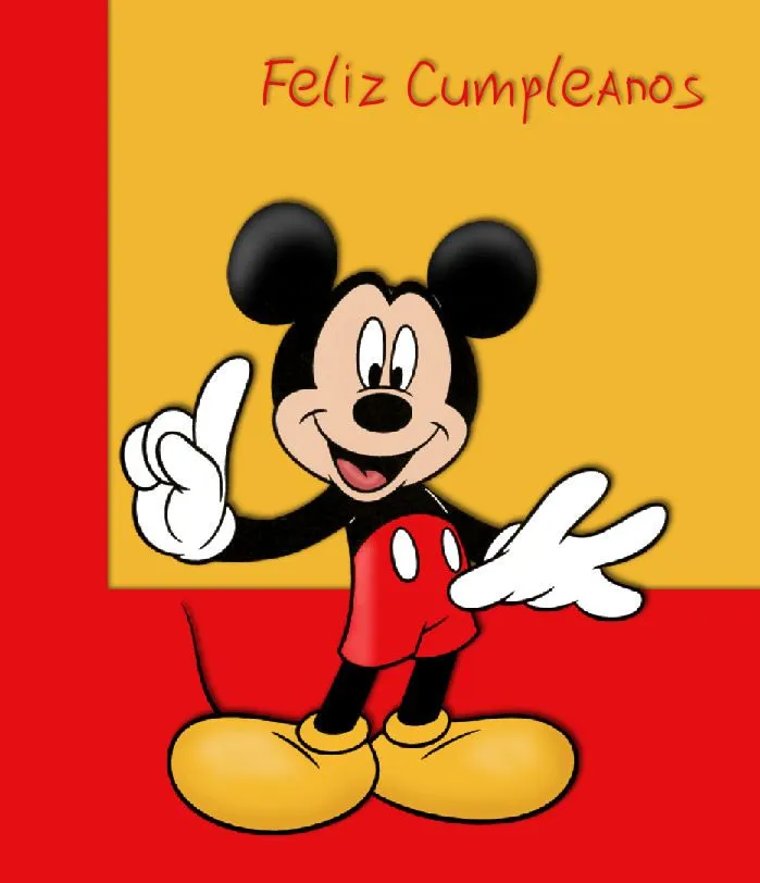 MICKEY MOUSE FELIZ CUMPLEA | TODO PARA FACEBOOK IMAGENES PARA ...