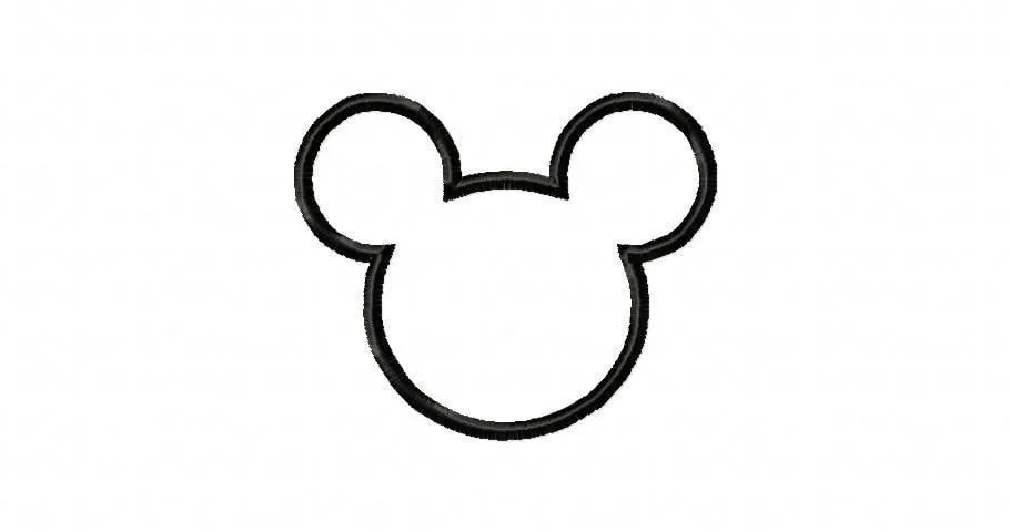 Mickey Mouse Head Outline | Tattoo Design Bild