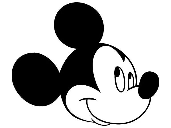 Mickey Mouse Head Silhouette - Cliparts.co