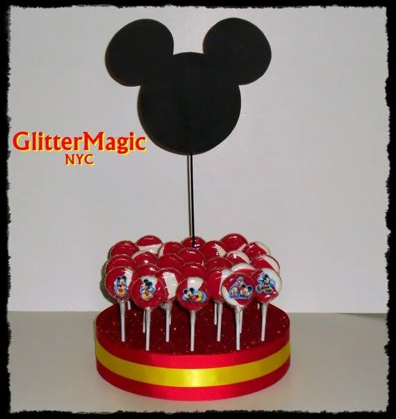 Mickey Mouse Inspiracion Cakepops / Lollipops por GlitterMagic23s