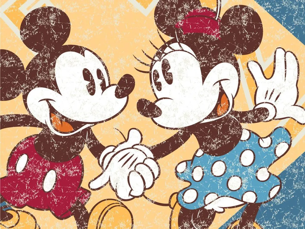 mickey mouse y minnie agarrados de la mano - amor y amistad.jpg ...