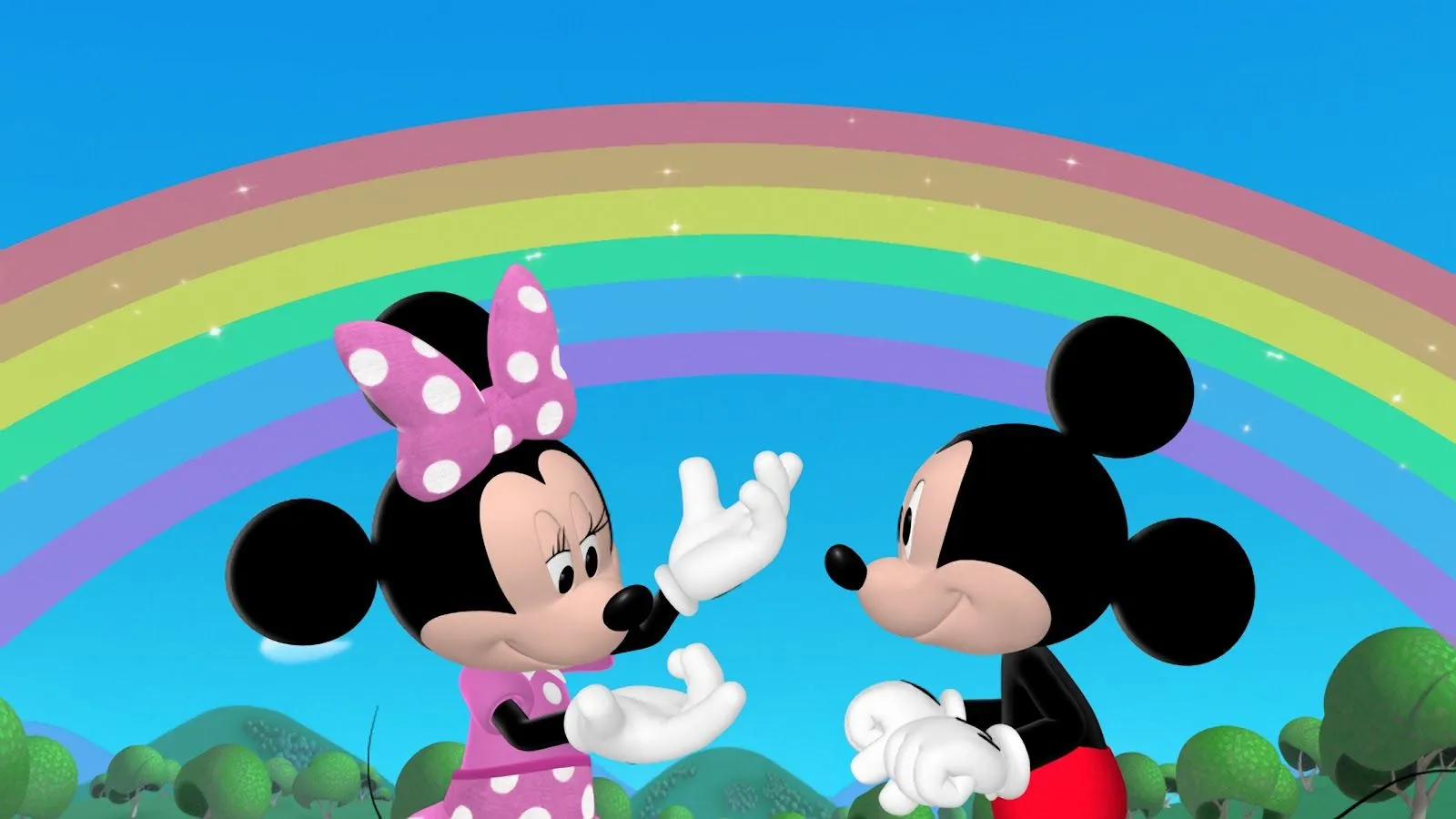 Mickey Mouse y Minnie enamorados para portada de FaceBook - Imagui