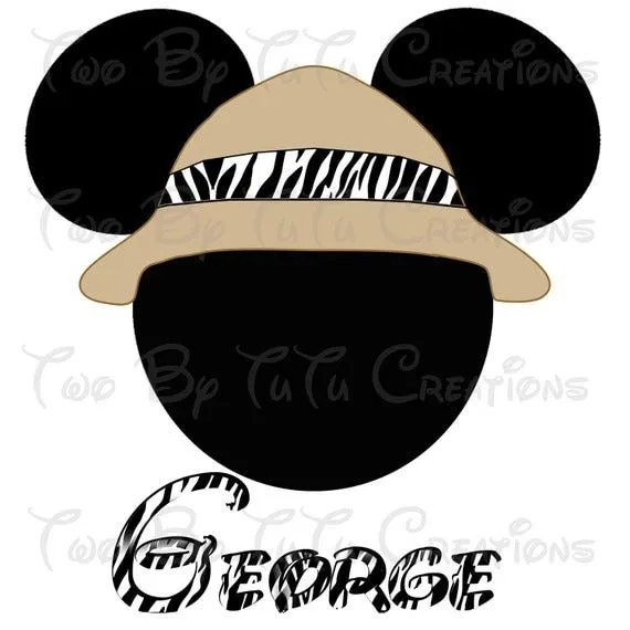 Mickey Mouse Safari Personalized Printable por TwoByTuTuCreations