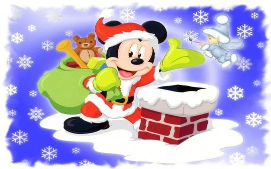 Mickey Mouse en navidad - Imagui