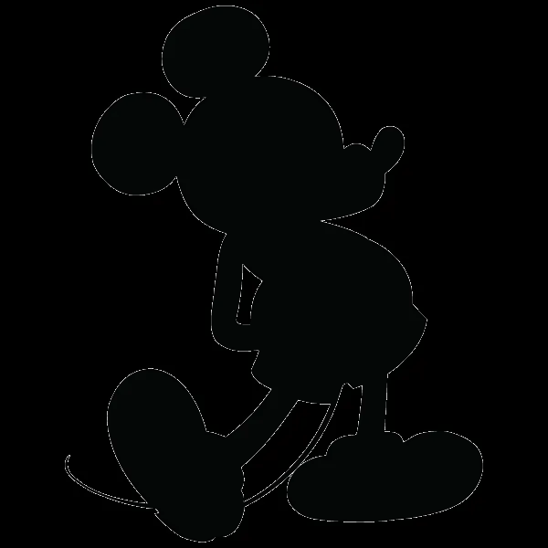 Mickey Mouse Silhouette - ClipArt Best