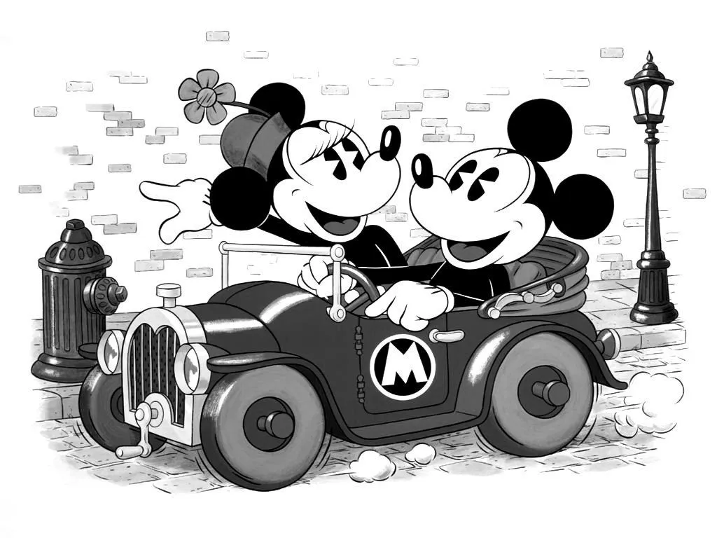 Mickey Mouse Wallpaper Black And White HD Skilal #802023 | mickey ...