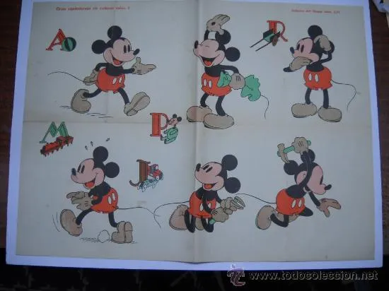 MICKEY MOUSE.GRAN SUPLEMENTO EN COLORES Nº 1.LABORES DEL HOGAR Nº ...