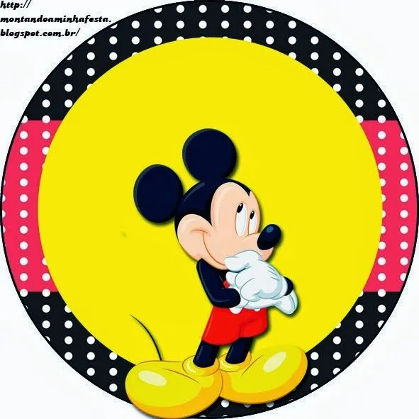 Mickey Rojo y Amarillo: Etiquetas para Candy Bar, para Imprimir ...