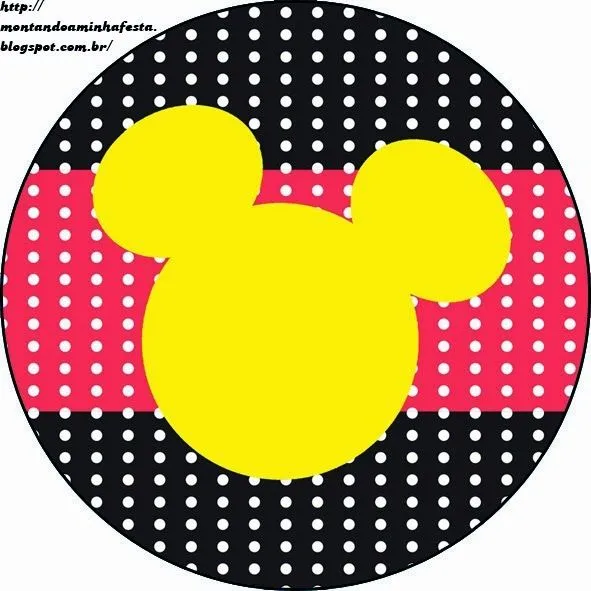 Mickey Rojo y Amarillo: Etiquetas para Candy Bar, para Imprimir ...