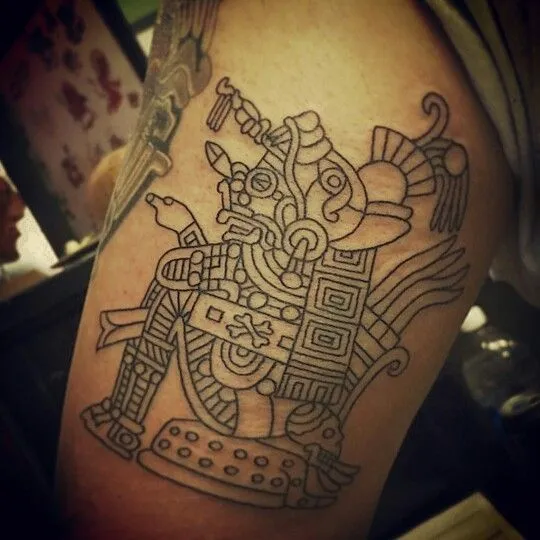 Mictlantecuhtli. Tattoo in progress. | Mexica / Aztlan/Anahuak ...