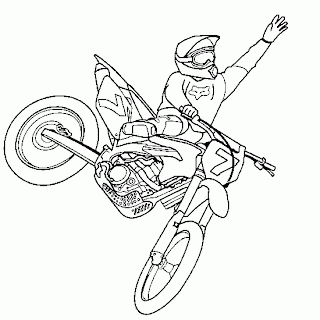 Dibujos para colorear: Dibujos de motos