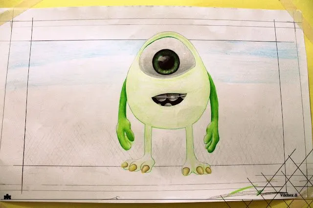 Mike Wazowski - Dibujo Propio - Taringa!