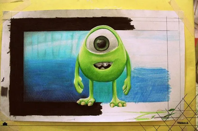 Mike Wazowski - Dibujo Propio - Taringa!