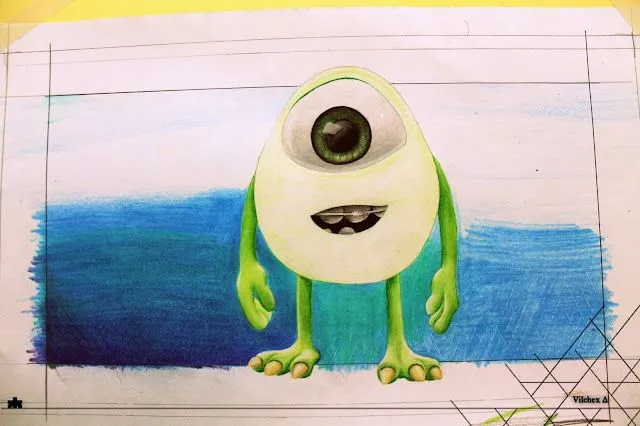 Mike Wazowski - Dibujo Propio - Taringa!