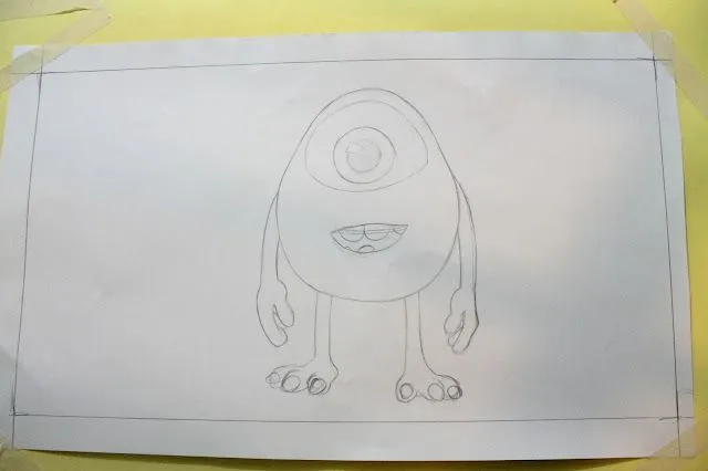 Mike Wazowski - Dibujo Propio - Taringa!