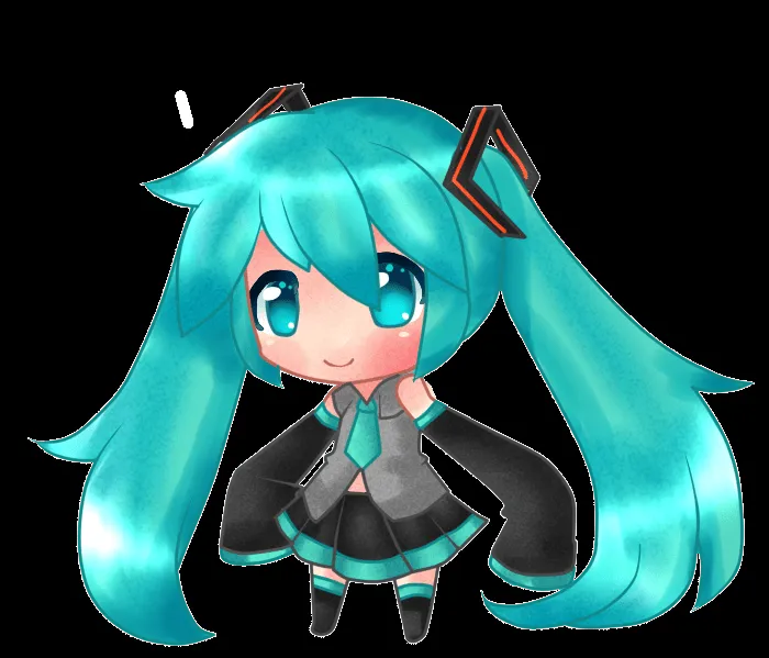 Miku hatsune chibi para colorear - Imagui