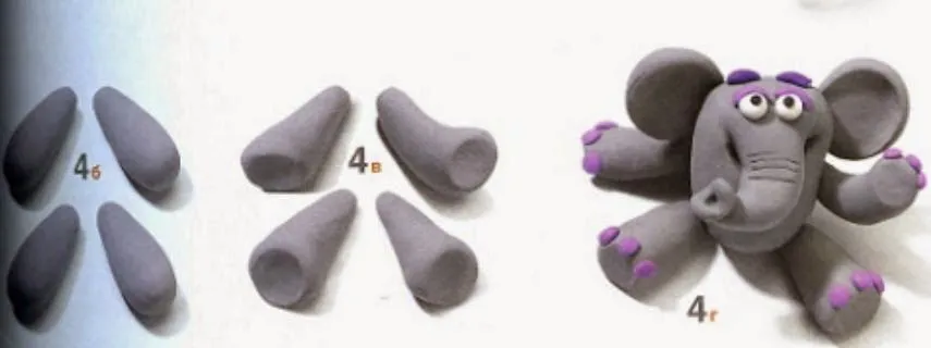 MIL ARTES MUJER: FIGURAS DE PLASTILINA PARA NIÑOS: ELEFANTE