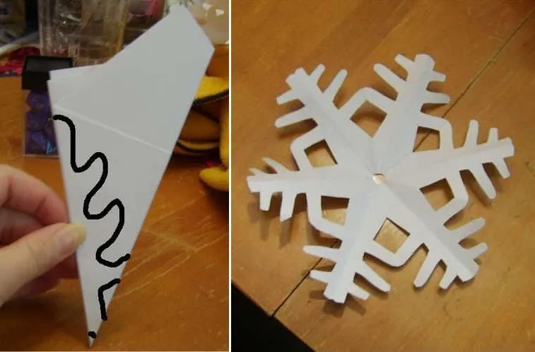 MIL ARTES MUJER: MOLDES PARA COPOS DE NIEVE EN PAPEL