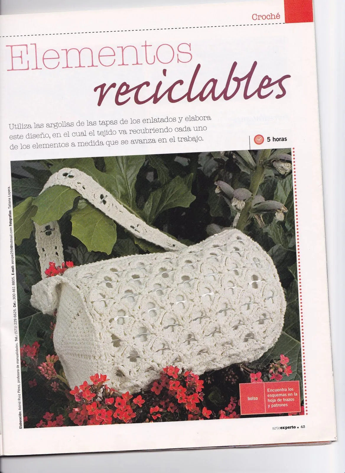 Mil cosas en el Baúl: BOLSO RECICLADO A CROCHET