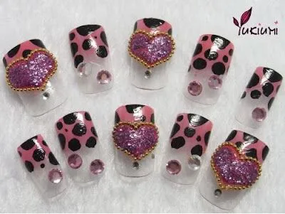 Miles de Diseños de Uñas: Diseños de uñas Animal Print Rosa