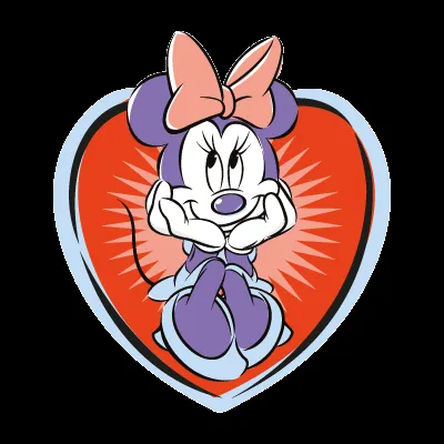 Minnie Mouse Cartoon vector logo - Minnie Mouse Cartoon logo ...