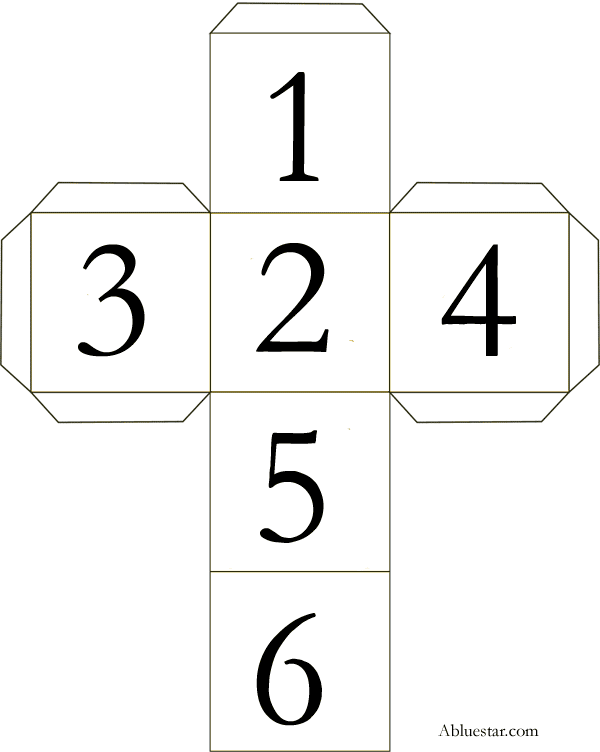 MIMOS E ENCANTOS DA EDUCAÇÃO : DADO DE NUMERAIS (1 AO 6) PARA ...