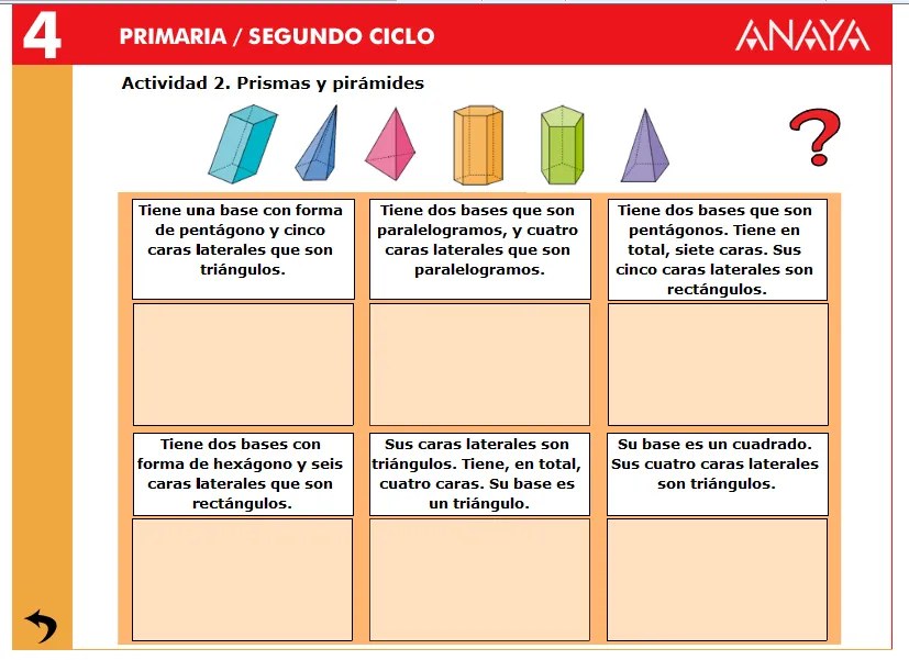 LA MINA .... 4º de PRIMARIA: PRISMAS Y PIRÁMIDES