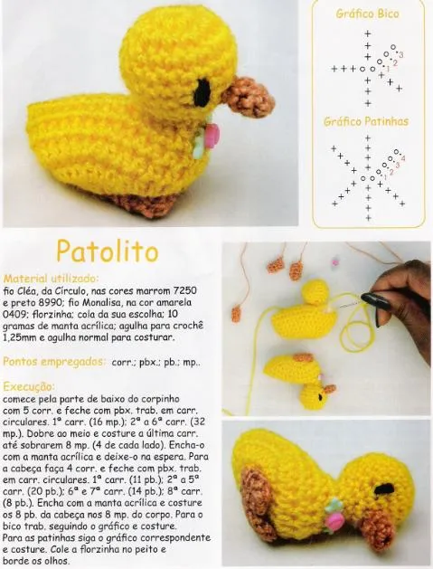 Mini amigurumi patito | Amigurumis