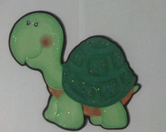 Mini Animals : Tortuguita en fomi | Manualidades, Dibujos en fomi, Fomi