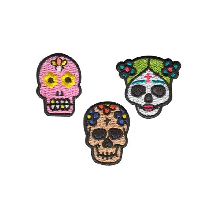 Mini Parches Calaveras | ✓ Mercería Parisina